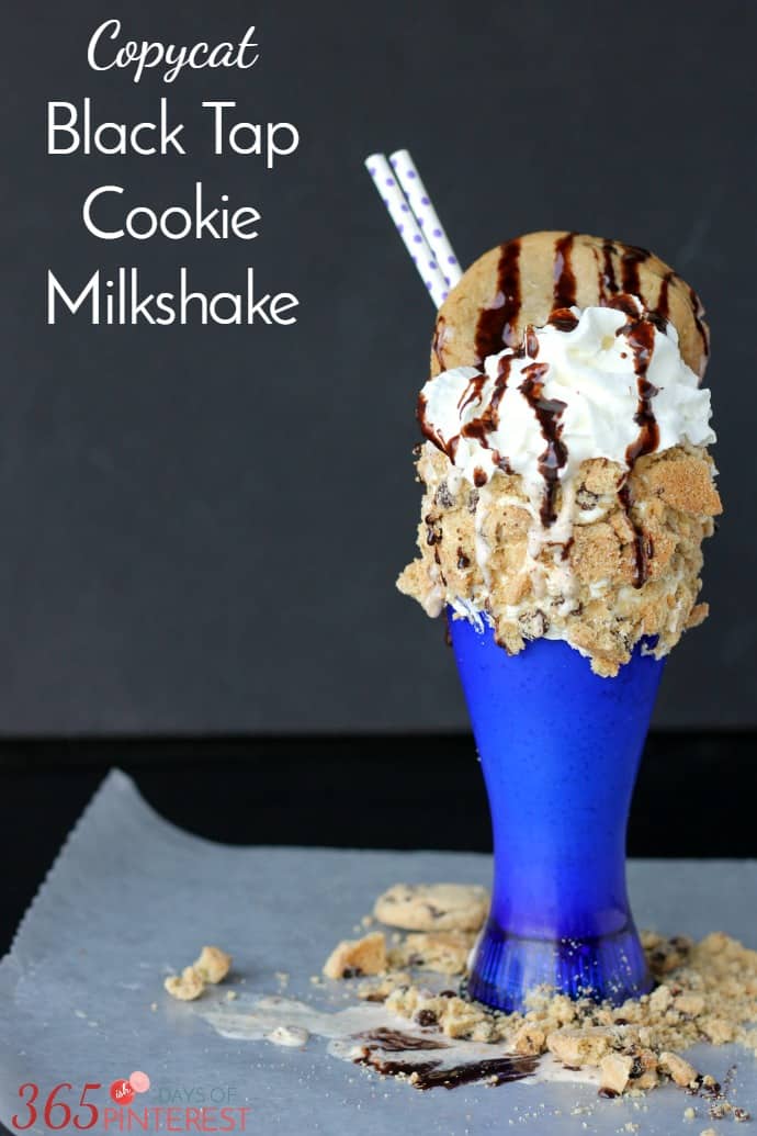 copycat Black Tap cookie milkshake