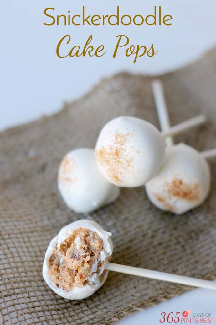 Snickerdoodle cake pops