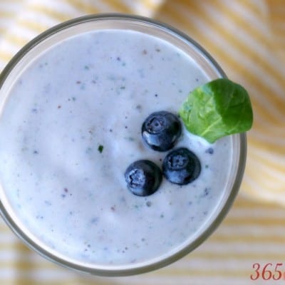 In a rush to get out the door in the morning? This Creamy Blueberry Smoothie is packed with powerful anti-oxidants, vitamins, minerals, and protein and I bet you can make it under 2 minutes!
