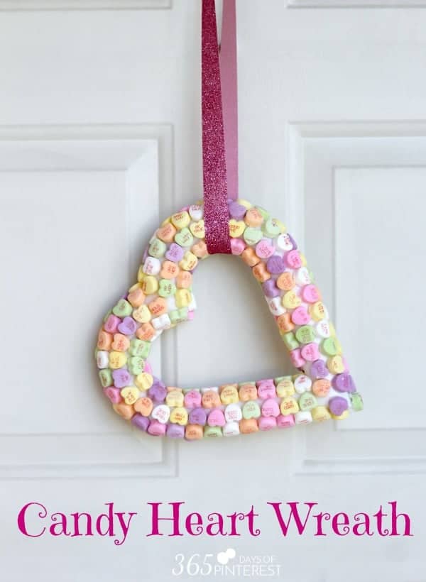 Conversation Heart Wreath: How To DIY an Adorable Valentine Candy Heart  Wreath - RouseintheHouse