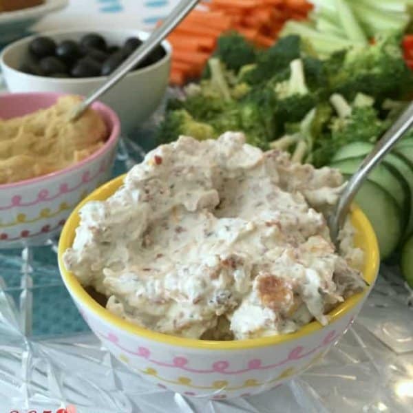 Cheesy Bacon Vegetable Dip Simple and Seasonal