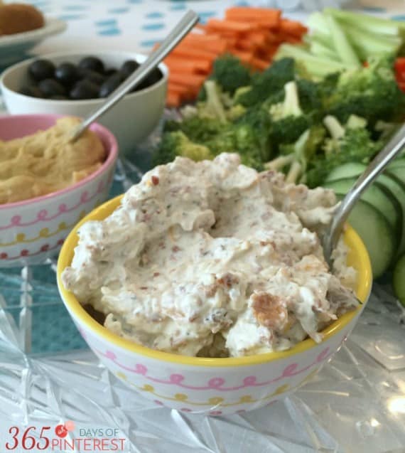 Cheesy Bacon Vegetable Dip Simple and Seasonal