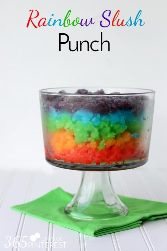 Rainbow Slush Punch - Simple and Seasonal