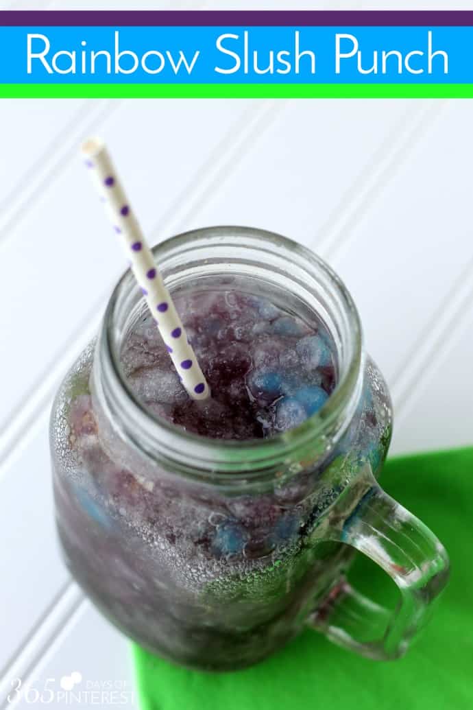 Rainbow Slush Punch cup