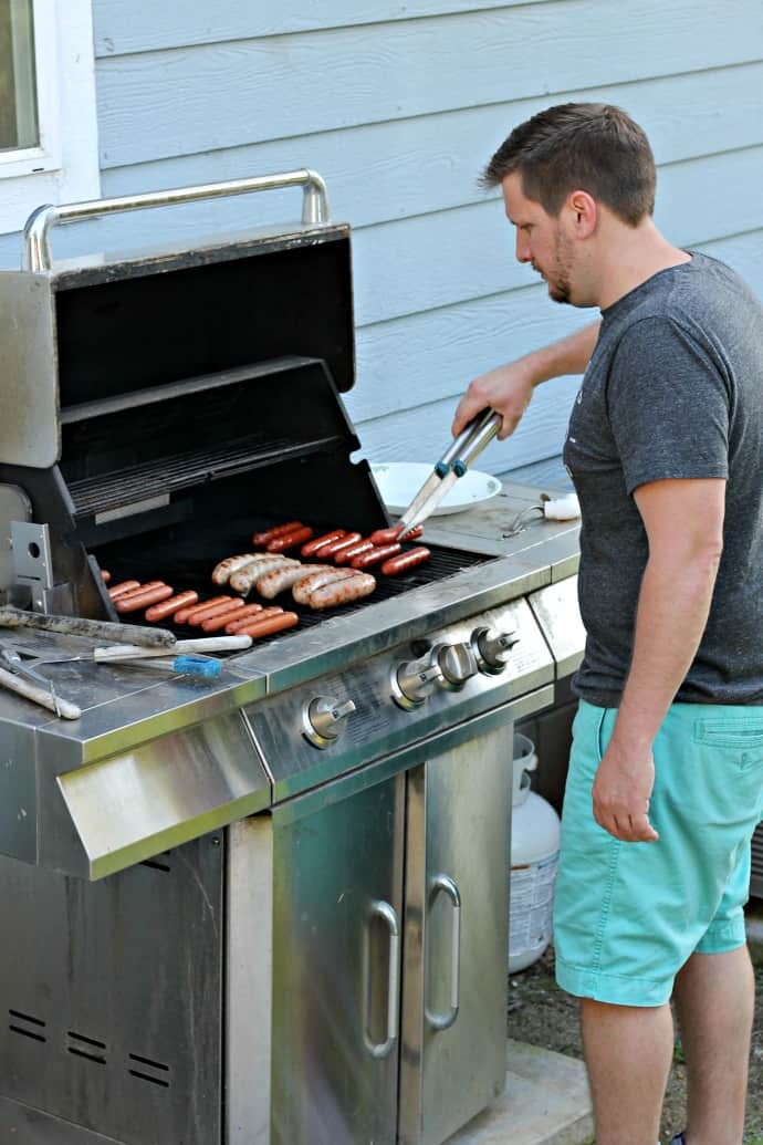 Nathan on the BBQ