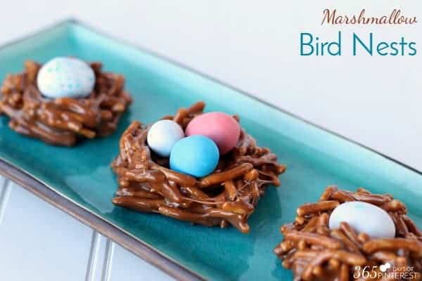 marshmallow bird nests