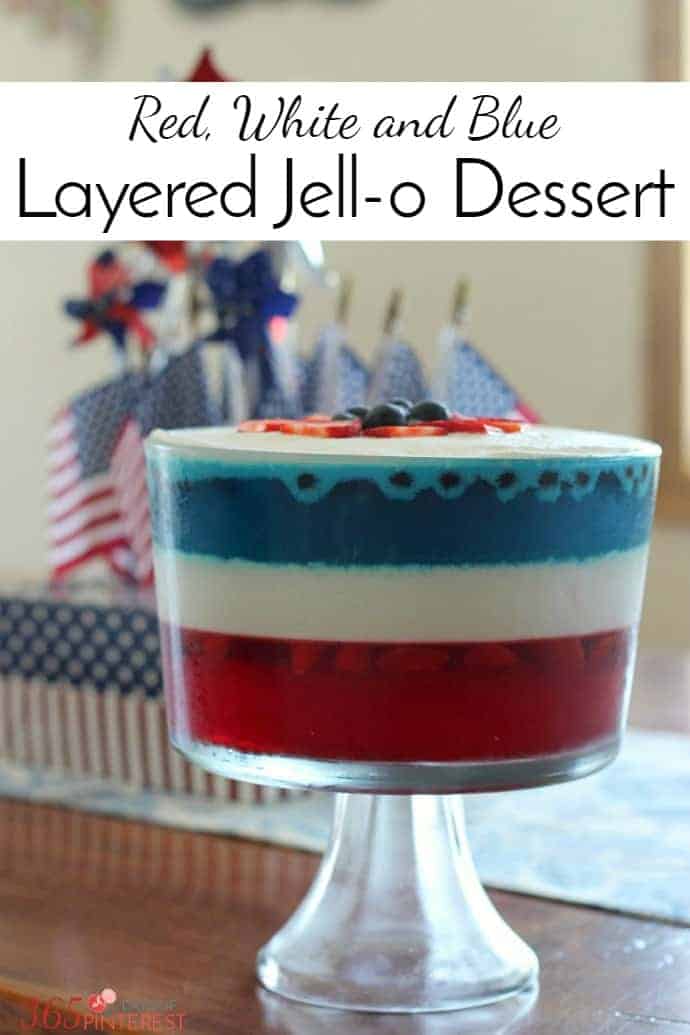 layered jello dessert