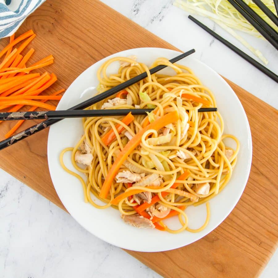 Easy Chicken Lo Mein - Simple and Seasonal