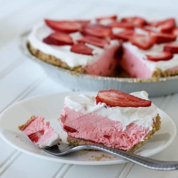 Strawberry Creamsicle Pie | Easy Frozen Dessert | Simple and Seasonal