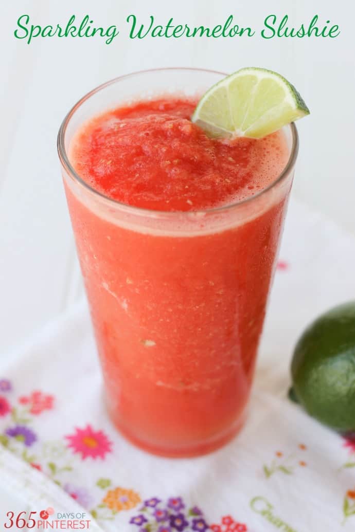 Sparkling Watermelon Slushie - Simple and Seasonal