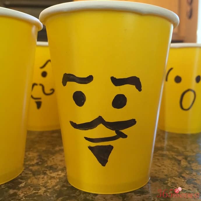 lego mini figure cup heads