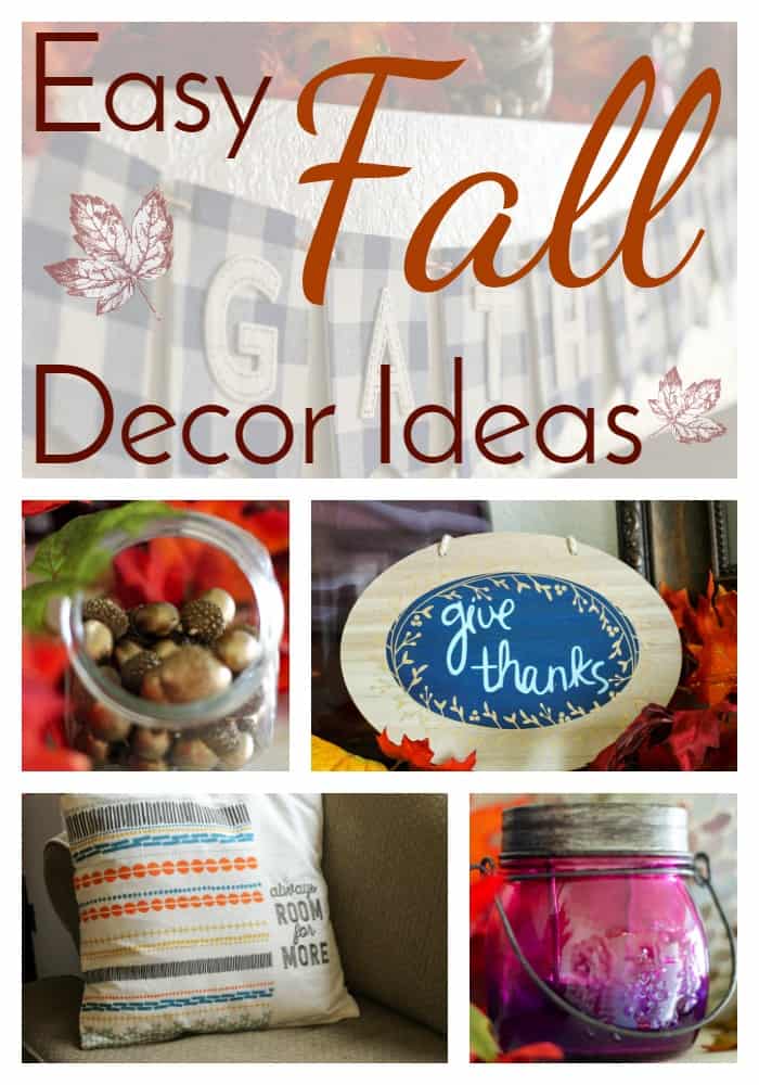 Easy Fall Decor Ideas - Simple and Seasonal