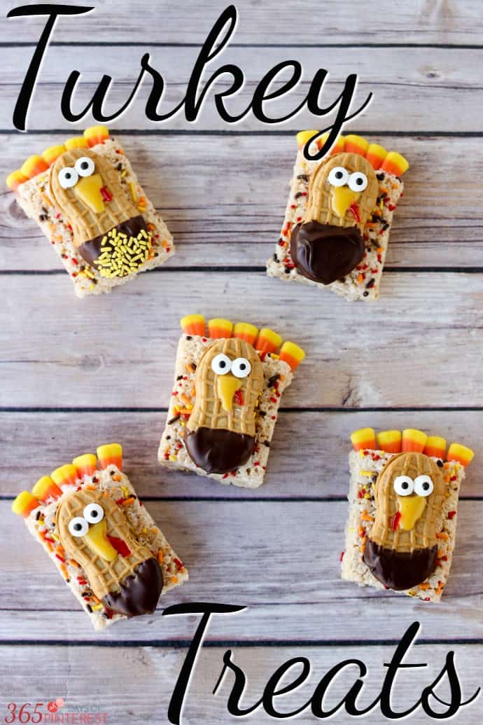 Turkey Treats Rice Krispie Treat Turkeys Easy Thanksgiving Snack