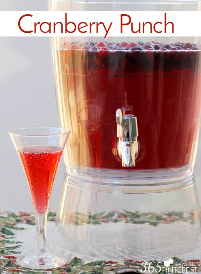 Celebrate the holidays with this Cranberry Punch! It's the perfect complement to your big meal.