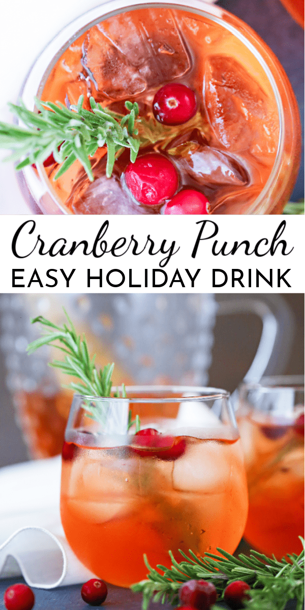 Celebrate the holidays with this Cranberry Punch! It's the perfect complement to your big meal.  via @nmburk