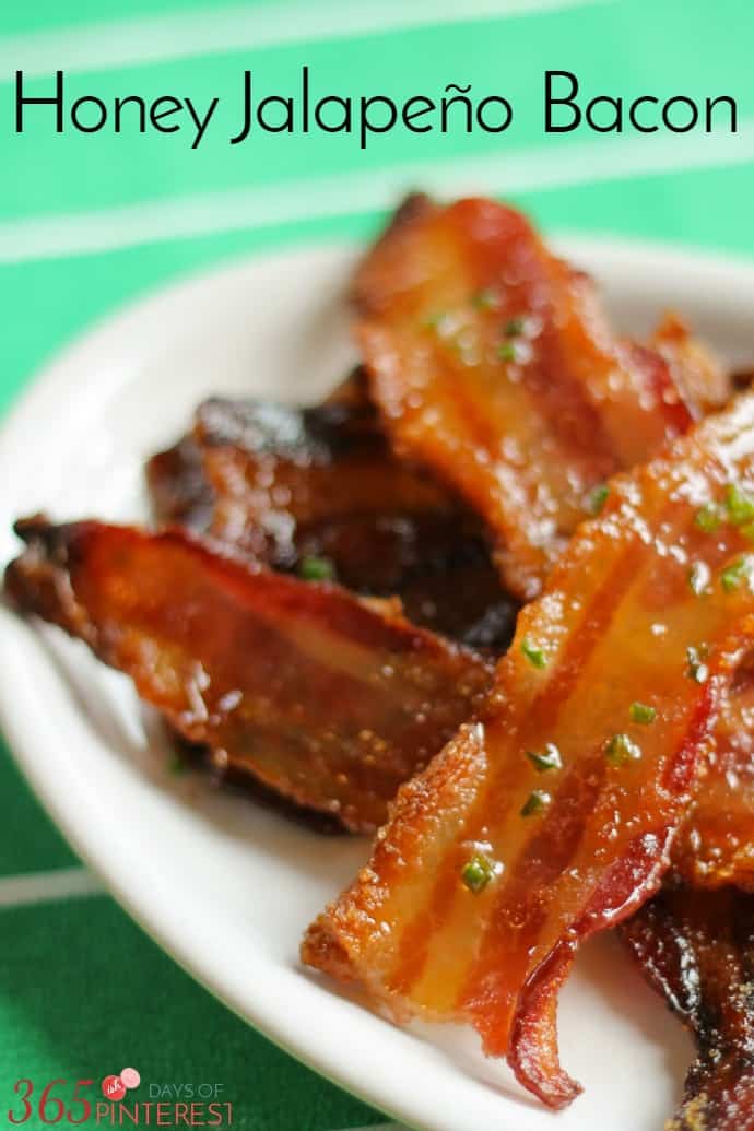 Sweet, smoky and spicy, Honey Jalapeno Bacon is the perfect snack for watching football. It's basically candy with protein. via @nmburk