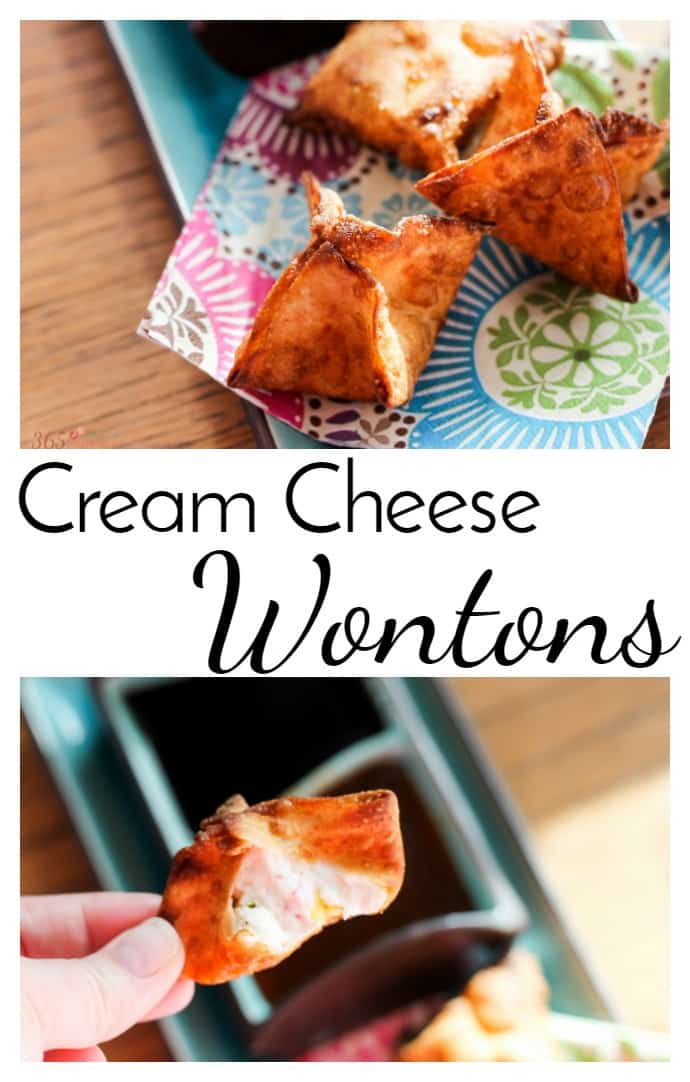 Put down the Chinese take out menu and try making your own Cream Cheese Wontons at home. appetizer | Crab Rangoon | takeout | Chinese food via @nmburk