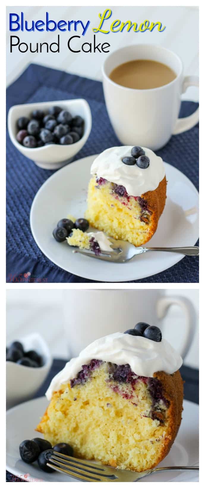 This Blueberry Lemon Pound Cake is quick and easy because it starts with a cake mix. But don't worry, no one will know!  via @nmburk