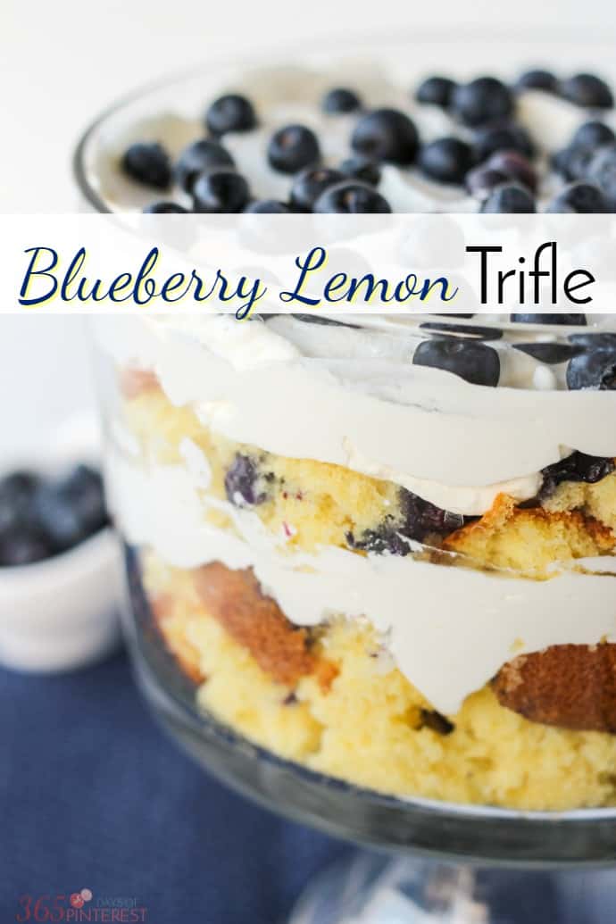 This pretty Blueberry Lemon Trifle was the result of a kitchen disaster, but you'd never know it! via @nmburk