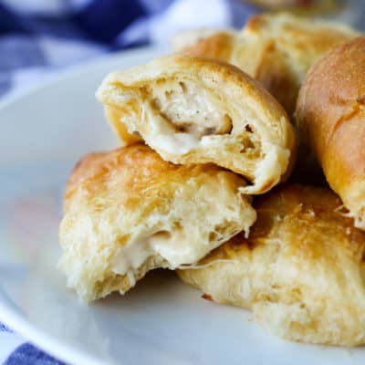 This quick and easy recipe for Cheesy Chicken Rollups will make life a little easier and a whole lot tastier! With fewer than 5 ingredients, it's bound to become a weekly favorite!