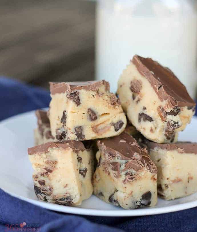 This no bake recipe for everyone's favorite guilty pleasure (cookie dough) is safe to eat and easy to make! Chocolate Chip Cookie Dough Bars are almost as good as the real thing!