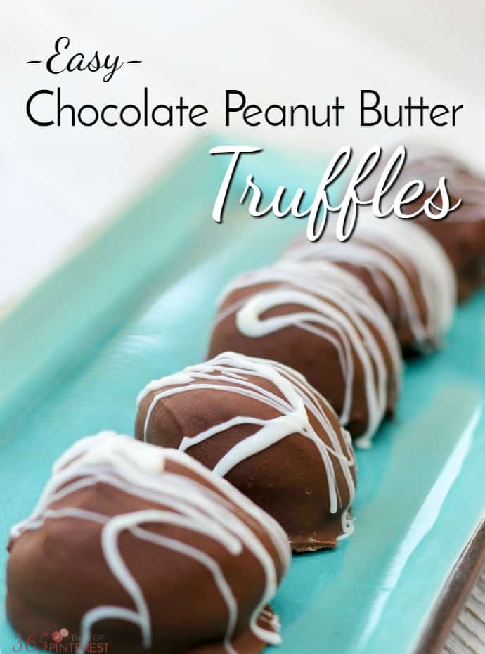 Stuffed with peanut butter cup candies and dipped in creamy milk chocolate, these easy Chocolate Peanut Butter Truffles are sure to become a family favorite! via @nmburk