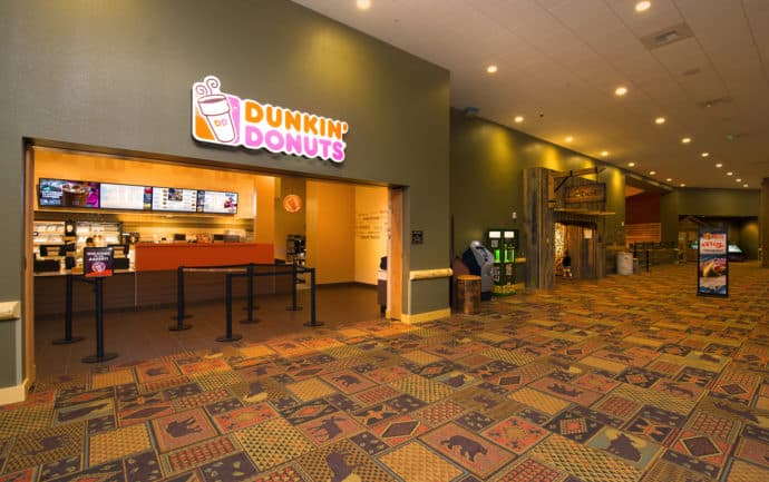 dunkin donuts shop inside Great Wolf Lodge