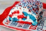 Patriotic cake roll filling