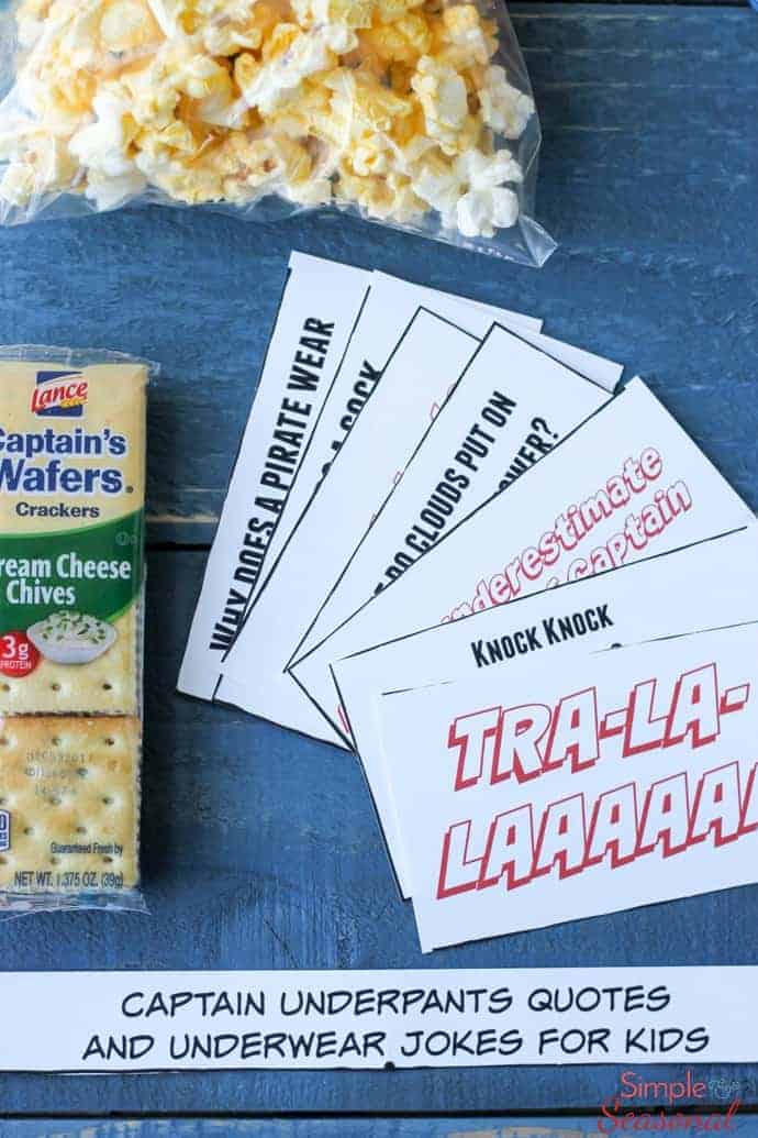 Add some outrageous fun to your child's day with these Captain Underpants Printable Lunchbox Notes! Silly jokes about underwear and quotes from the hero himself are sure to be a hit!  via @nmburk