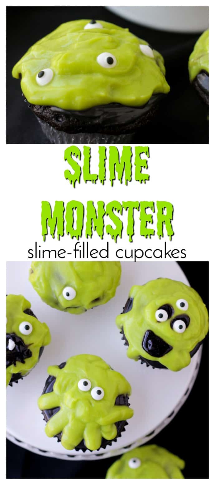 Gooey monster slime jar Halloween craft