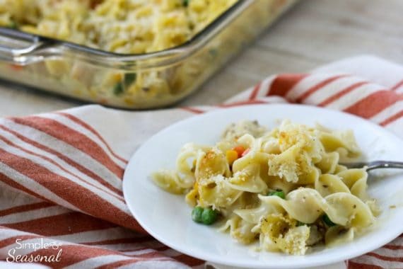 Creamy Chicken Noodle Casserole - Simple and Seasonal