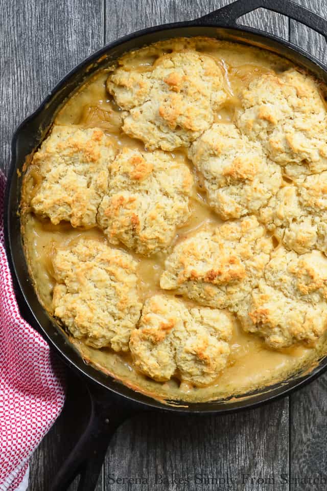 biscuits in an iron skillet