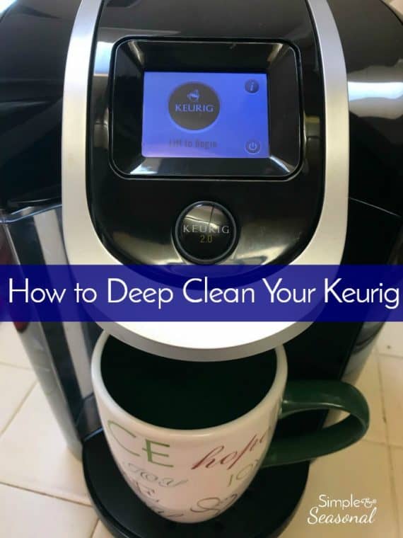 How to Deep Clean a Keurig step by step photo instructions DIY cleaner