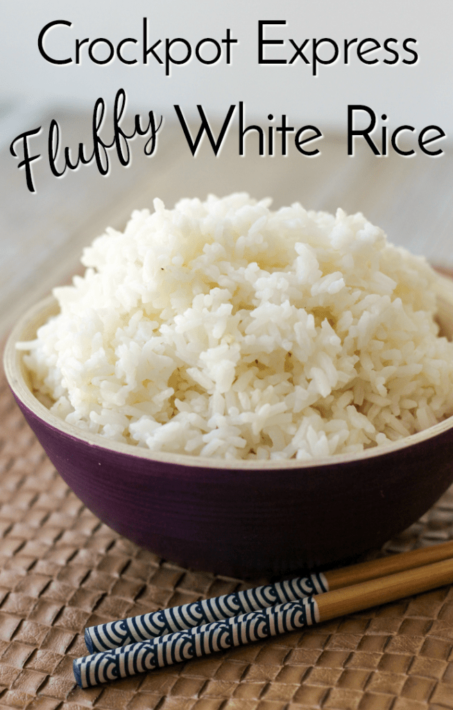 How to Make Fluffy White Rice in the Crockpot Express