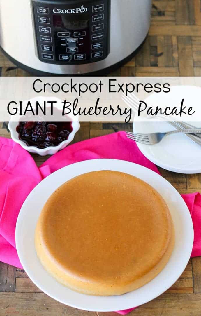 Crockpot Express Giant Blueberry Pancake Simple and Seasonal