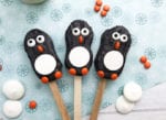 Celebrate winter, Christmas and all things "penguin" with these easy Penguin Nutter Butters! They are an adorable no bake treat perfect for cookie exchanges or fun with the kids.