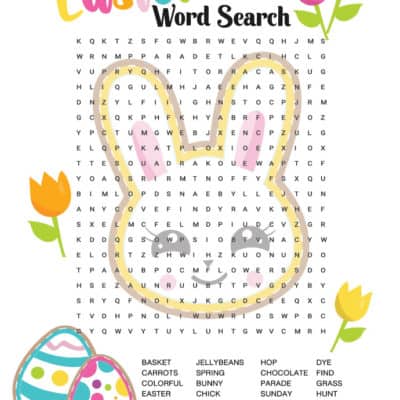 Celebrate Easter with this colorful (free) Easter Word Search! It's good for your brain and fun for kids and grown-ups alike! Plus get 4 more great ideas for Easter fun.