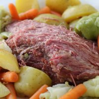 Enjoy this traditional Irish dish this St. Patrick's Day! Crockpot Express Corned Beef and Cabbage is done in a fraction of the time normally required, and it's packed full of flavor.