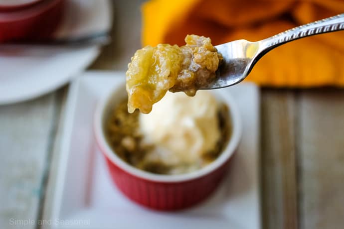 Perfect cool day for a warm apple crisp in my Hello Kitty Crockpot