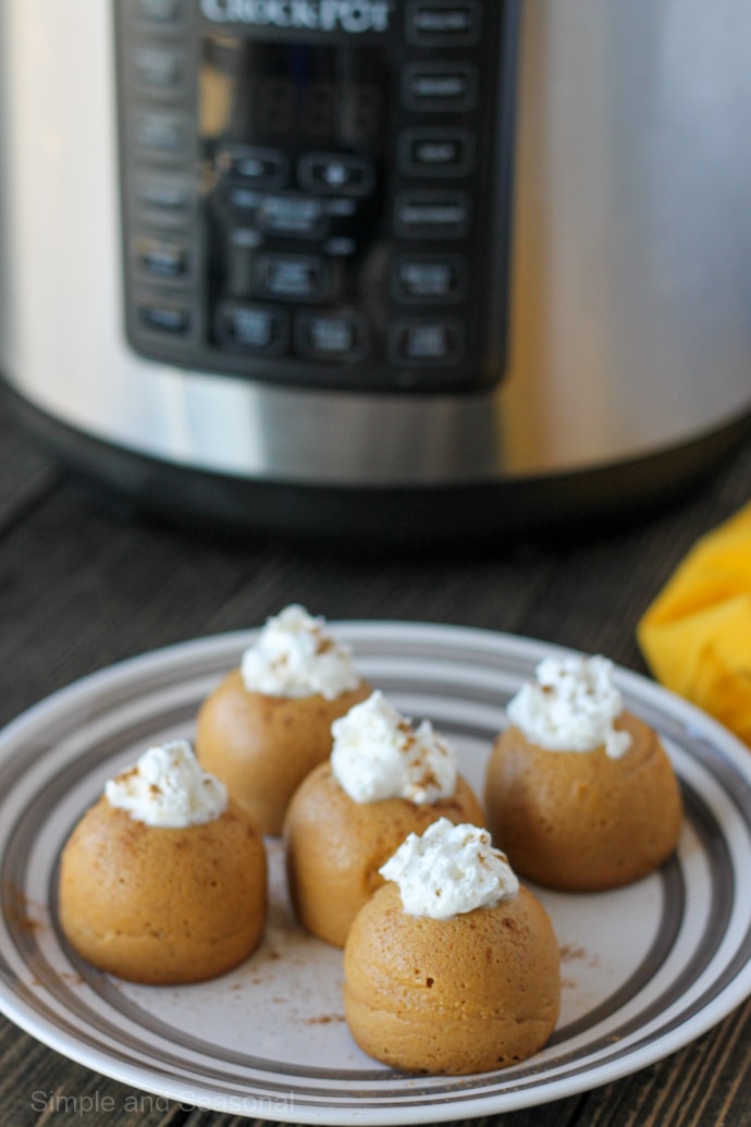 Crockpot Express Pumpkin Pie Bites - Simple and Seasonal