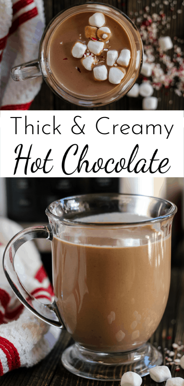 Get cozy with a warm cup of the creamiest cocoa ever! Crockpot Express Hot Chocolate is easy to make and perfect for serving at holiday parties! via @nmburk