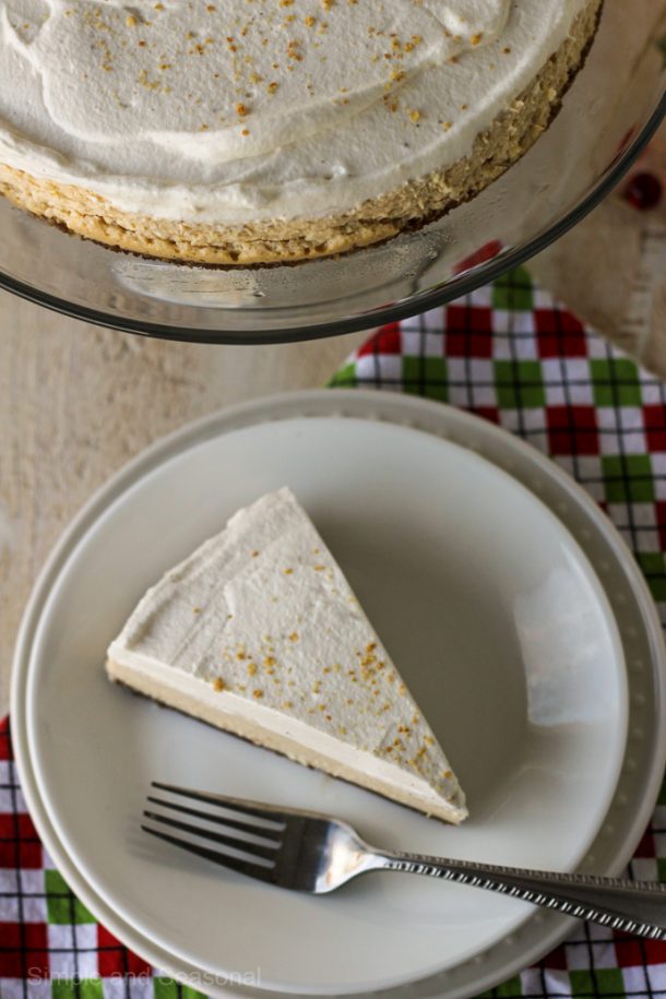 Crockpot Express Eggnog Cheesecake - Simple and Seasonal