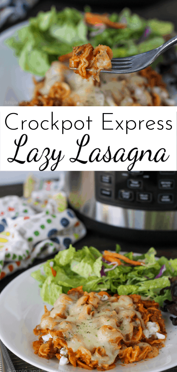 With all the comforting flavors of traditional lasagna, Crockpot Express Lazy Lasagna comes together in minutes for an easy weeknight dinner. via @nmburk