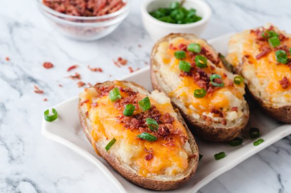 Twice Baked Potatoes: Easy Game Day Food - Simple And Seasonal