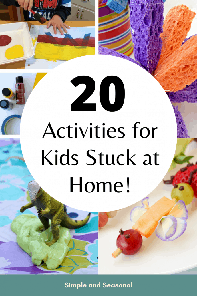 Looking for more ideas to keep the kids busy? All of these activities for kids require minimal prep time, supplies and effort. Plus, they are super fun!  via @nmburk