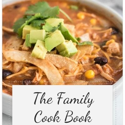 cover page of family cookbook