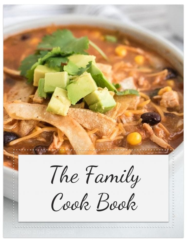 Family Cookbook: template for creating a digital cookbook - Simple and