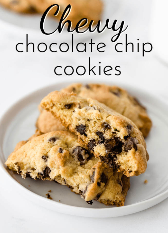 The addition of one special ingredient makes these chewy chocolate chip cookies a soft and tasty treat! via @nmburk