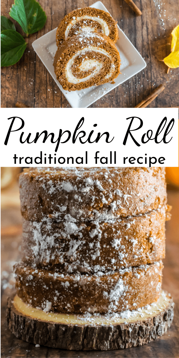 It's not fall without a pumpkin roll! Learn how to make a traditional Pumpkin Roll with step-by-step photos and instructions. via @nmburk