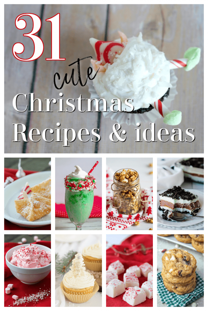 collage image of christmas recipes